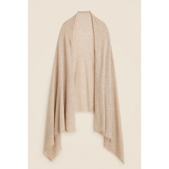 J.Crew Oversized Featherweight Cashmere Wrap - Picture 1 of 4